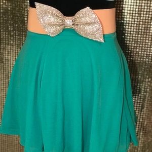 Small Elastic Rhinestone Statement Bow Belt ✨